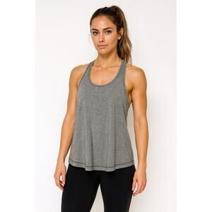 Lululemon size 8 Loose Fit Gray Racerback Tank Top super soft